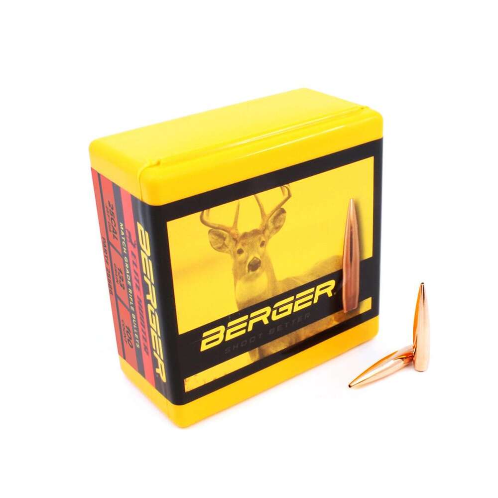 Ammunition Berger Bullets Ready Series Berger 25 cal 133gr Elite Hunter 100rd Box